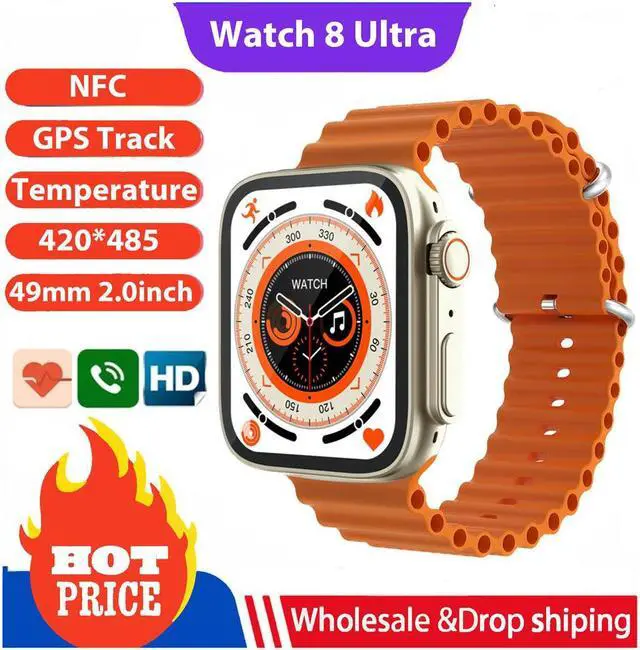 Alt view image 2 of 7 - Smart Watch Watch8 Ultra Bluetooth Call Heart Rate Monitoring Message Reminder S8