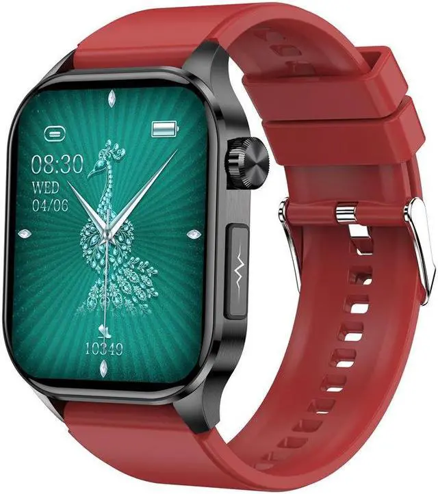 Alt view image 3 of 7 - Et580 Bluetooth Call Ecg Smart Watch Blood Glucose Heart Rate Body Temperature Monitoring Multi-Sport Mode Watch