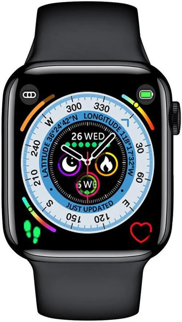 Alt view image 5 of 6 - S9 Promax Dual Strap Smart Watch Bluetooth Call 2.01 Heart Rate Blood Oxygen Blood Pressure Wireless Charge