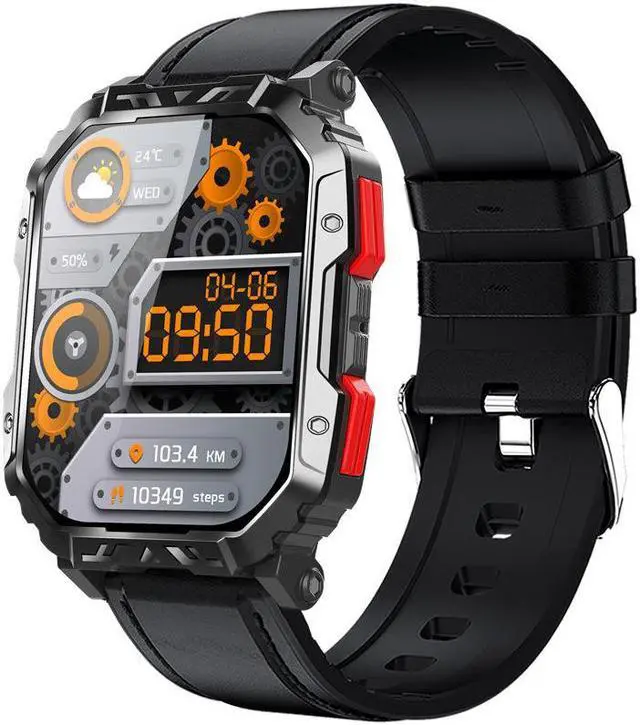 Alt view image 6 of 7 - F407 Smart Watch Bluetooth Call Three-Proof Outdoor Heart Rate Blood Glucose Monitoring Sports Pedometer Watch