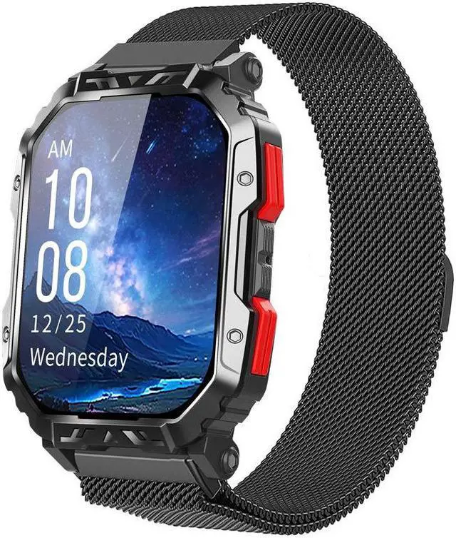 Alt view image 7 of 7 - F407 Smart Watch Bluetooth Call Three-Proof Outdoor Heart Rate Blood Glucose Monitoring Sports Pedometer Watch