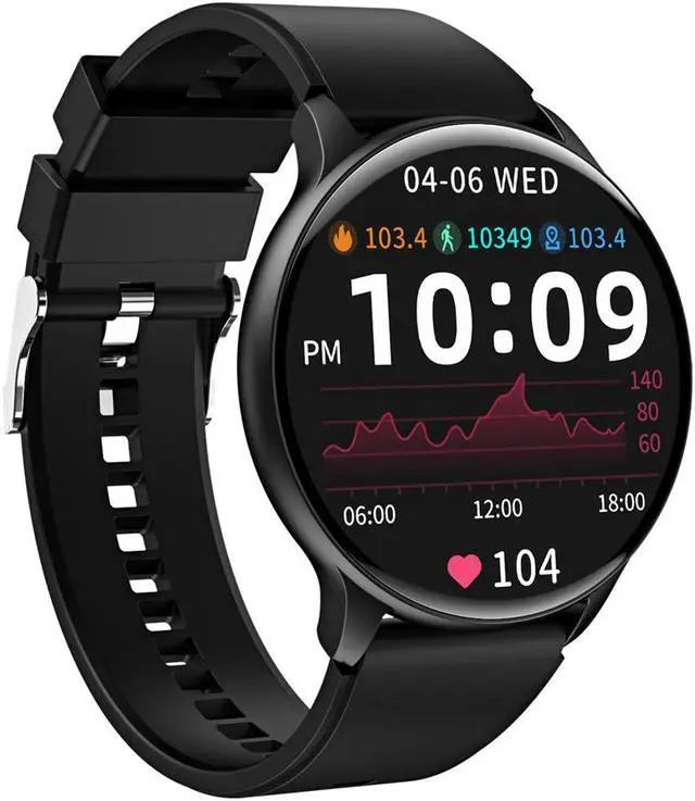 Alt view image 4 of 5 - Hdt6 Smart Watch Hd Round Screen Heart Rate Sleep Monitoring Sports Pedometer Watch