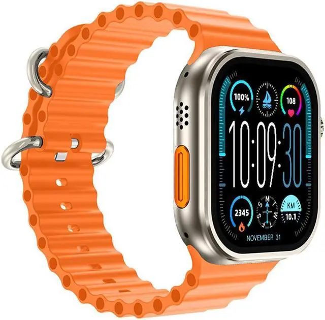 Alt view image 4 of 5 - Hw Ultra2 Smart Watch Bluetooth Call Health Monitoring Pedometer Sports Compass S9ultra