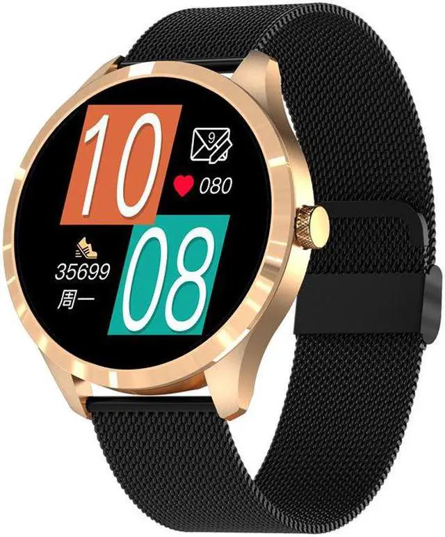 Alt view image 3 of 5 - Q9l Smart Watch 1.28 Inch Full Circle Full Touch Screen Dual Ui Dial Heart Rate Monitoring Sports Pedometer Bracelet