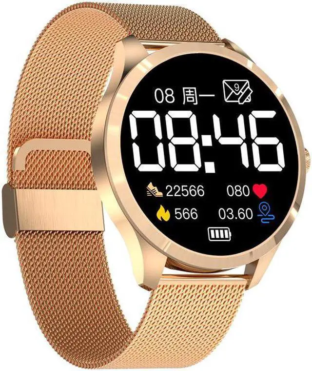 Alt view image 4 of 5 - Q9l Smart Watch 1.28 Inch Full Circle Full Touch Screen Dual Ui Dial Heart Rate Monitoring Sports Pedometer Bracelet