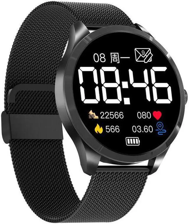 Alt view image 5 of 5 - Q9l Smart Watch 1.28 Inch Full Circle Full Touch Screen Dual Ui Dial Heart Rate Monitoring Sports Pedometer Bracelet
