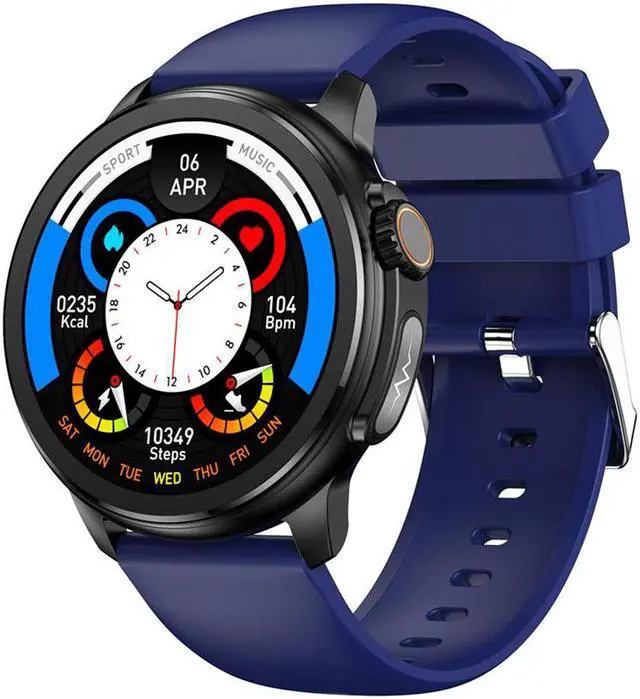 Alt view image 5 of 7 - Et481 Non-Invasive Blood Glucose Smart Watch Bluetooth Calling Ecg Uric Acid Blood Lipid Monitoring
