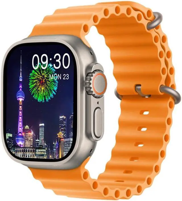 Alt view image 5 of 5 - Js9 Ultra Max Smartwatch Bluetooth Call Heart Rate Blood Oxygen Blood Pressure Blood Glucose Monitoring Compass Dial