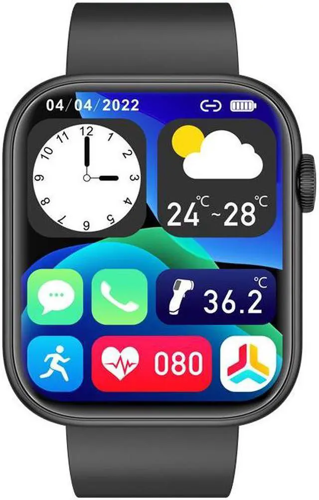 Alt view image 5 of 5 - Smart Watch Qx7 Bluetooth Calling Body Temperature Heart Rate Blood Oxygen Monitoring Voice Assistant Sports