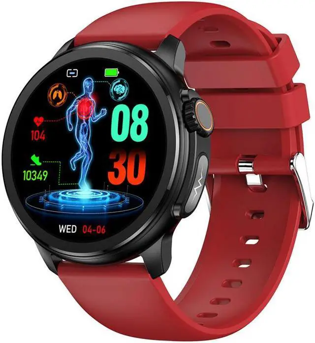 Alt view image 3 of 7 - Et481 Non-Invasive Blood Glucose Smart Watch Bluetooth Calling Ecg Uric Acid Blood Lipid Monitoring