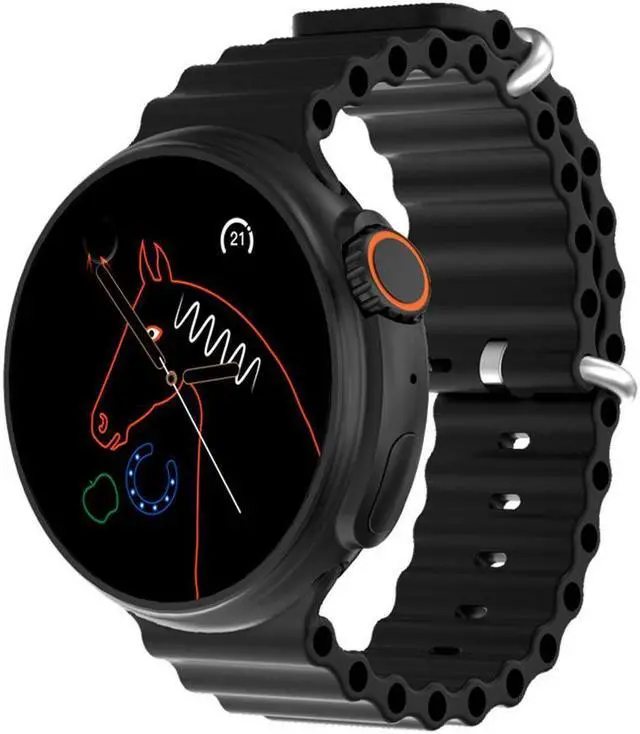 Alt view image 4 of 5 - Gt9 Smart Watch 1.52 Round Screen Wireless Charger Nfc Bluetooth Calling Information Push Sports Bracelet