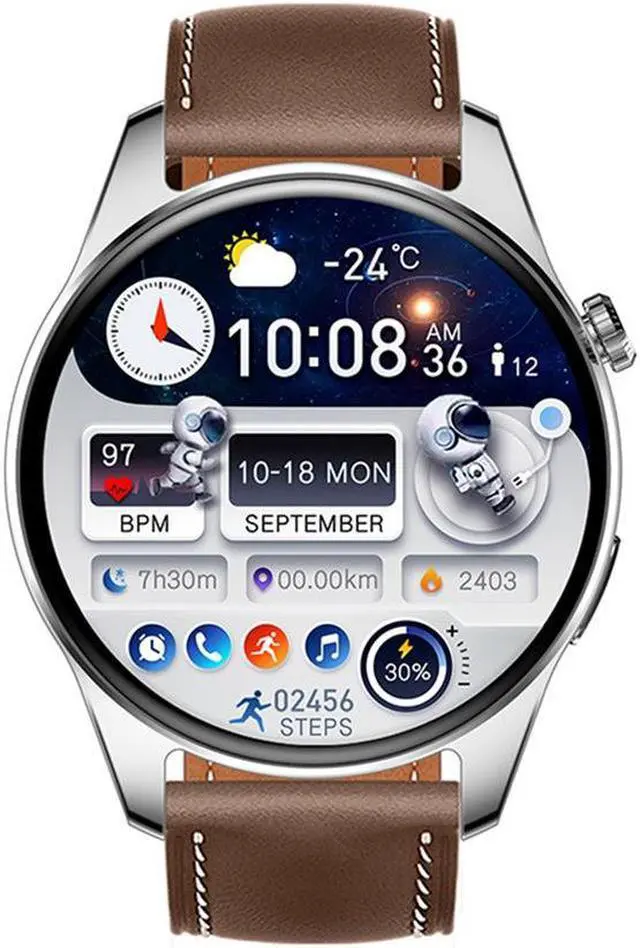 Alt view image 2 of 7 - Master Qiao 4 Generation Hk4hero Smart Watch Amoled Screen Call Ride Code Nfc Compass Interest Screen Pointer