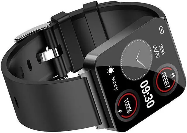 Alt view image 4 of 5 - Ks03 Smart Watch Heart Rate Body Temperature Ecg Monitoring Sports Bracelet Support