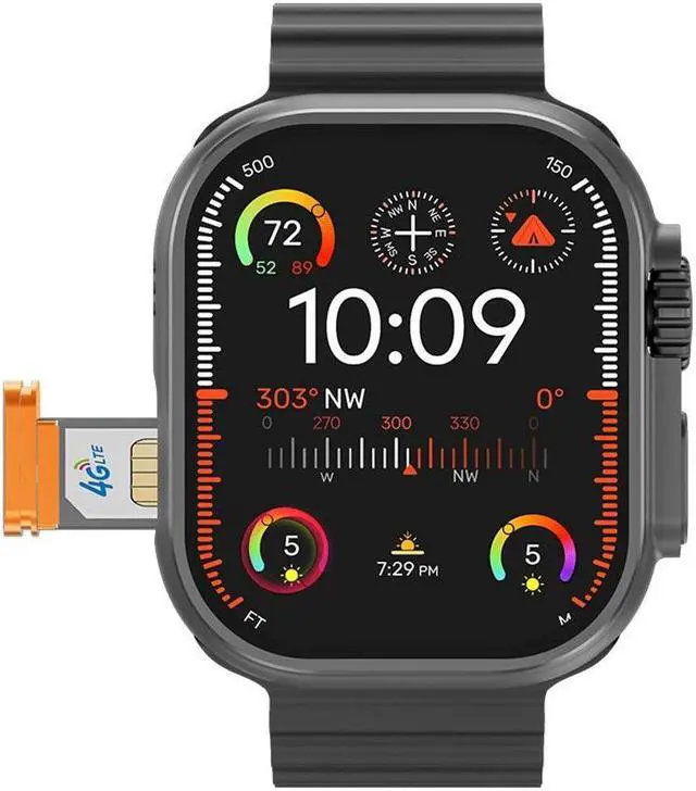 Alt view image 6 of 7 - Smart Card-Inserting Watch All Netcom 5G Smooth Xiaohongshu Js Ultra2 Call Application Market