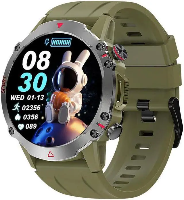 Alt view image 5 of 5 - S611 Smart Watch 1.53-Inch Round Screen Female Assistant Monitoring Hand Lifting Wake-Up Offline Payment