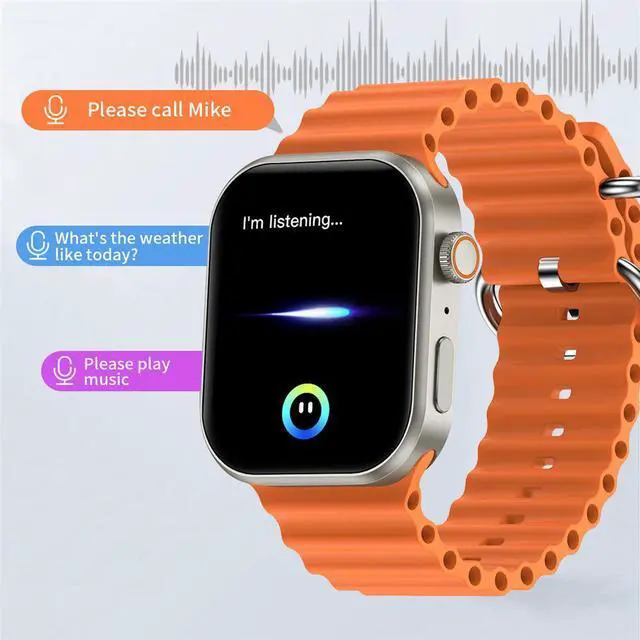 Alt view image 2 of 5 - Z80 Pro Smart Watch Bluetooth Calling Hd Amoled Screen S9 Dual Strap