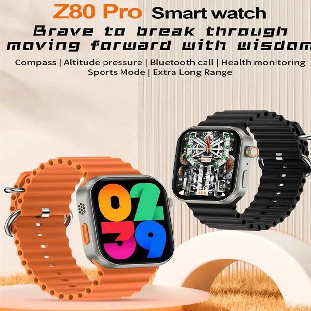 Main image of Z80 Pro Smart Watch Bluetooth Calling Hd Amoled Screen S9 Dual Strap