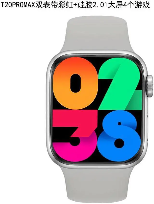 Alt view image 7 of 7 - T20promax Smartwatch Bluetooth Call 2.09 Screen Bluetooth Heart Rate Blood Pressure Monitoring S9