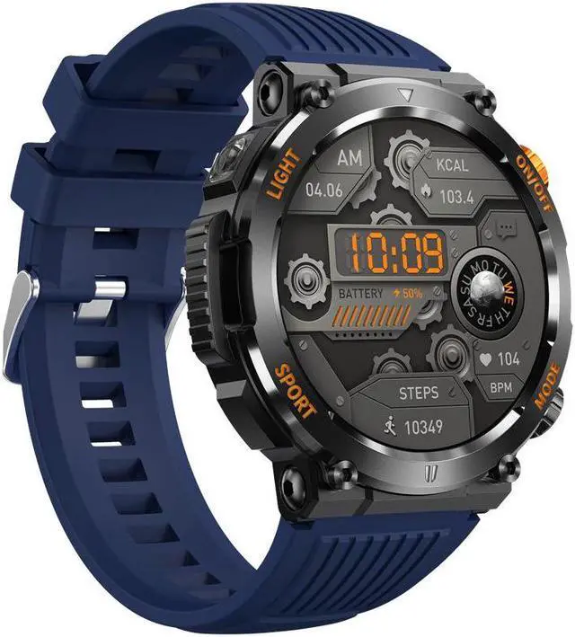 Alt view image 3 of 5 - Ht17 Smart Watch Bluetooth Calling Outdoor Three-Proof Bracelet Compass Sports Heart Rate Sleep Monitoring