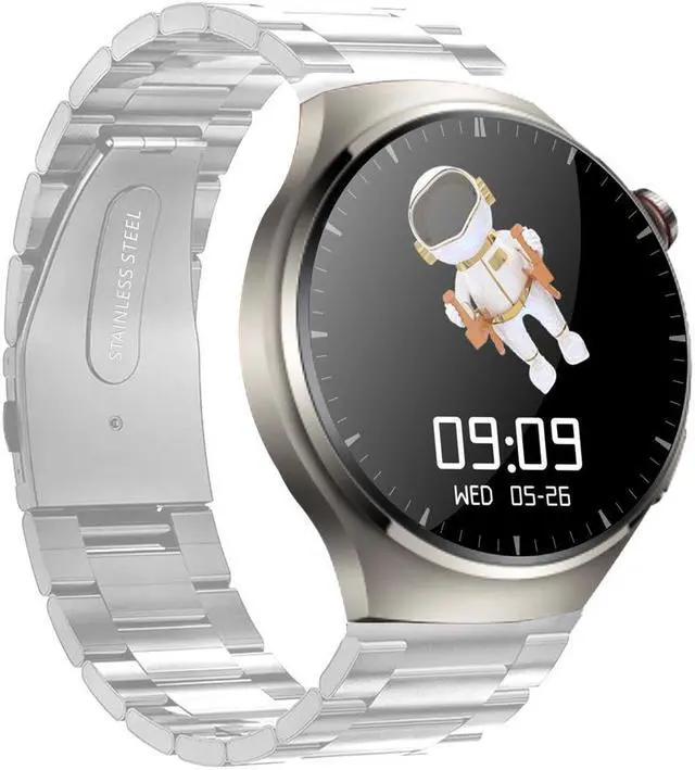 Alt view image 2 of 5 - P10 Pro Smartwatch 1.62-Inch Round Screen Voice Assistant Wireless Charging Nfc Access Bedside Lamp