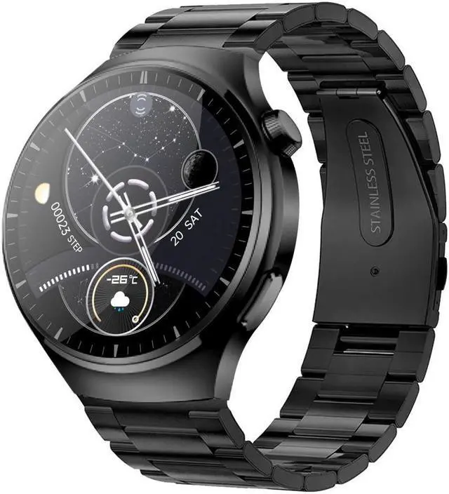 Alt view image 5 of 5 - P10 Pro Smartwatch 1.62-Inch Round Screen Voice Assistant Wireless Charging Nfc Access Bedside Lamp