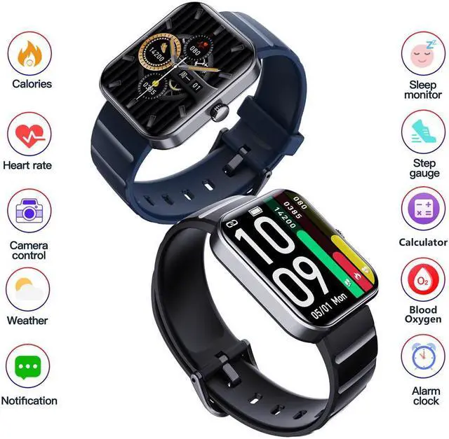 Alt view image 2 of 7 - F21pro Smart Watch Bluetooth Calling Heart Rate Blood Pressure Blood Oxygen Sleep Health Monitoring Sports Bracelet