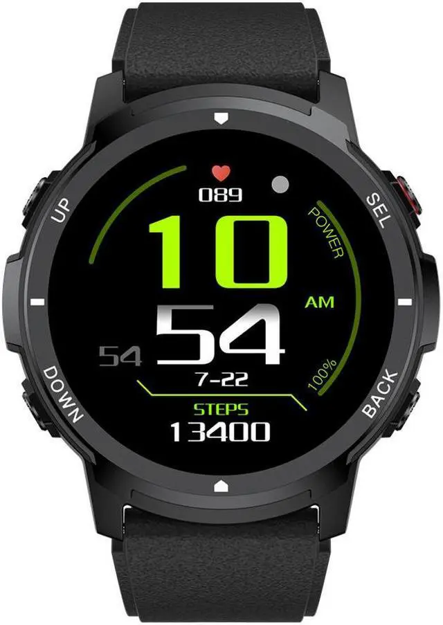 Alt view image 2 of 6 - S52 Smart Watch 1.39-Inch Round Screen Heart Rate Blood Pressure Sleep Monitoring Message Reminder Sport Step Counting