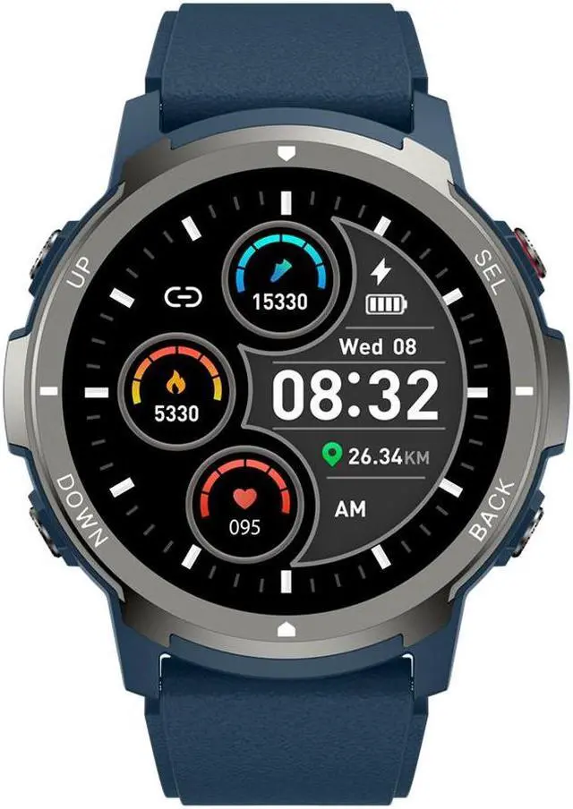 Alt view image 5 of 6 - S52 Smart Watch 1.39-Inch Round Screen Heart Rate Blood Pressure Sleep Monitoring Message Reminder Sport Step Counting