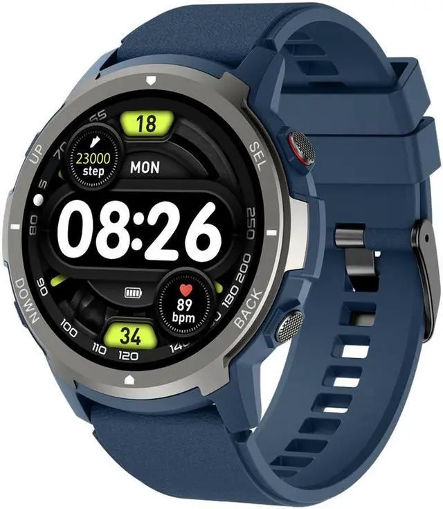 Alt view image 6 of 6 - S52 Smart Watch 1.39-Inch Round Screen Heart Rate Blood Pressure Sleep Monitoring Message Reminder Sport Step Counting