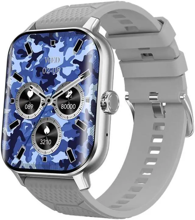 Alt view image 5 of 7 - F12 Smart Watch 2.02 Curved Screen Bluetooth Calling Blood Sugar Blood Pressure Health Monitoring Small Game