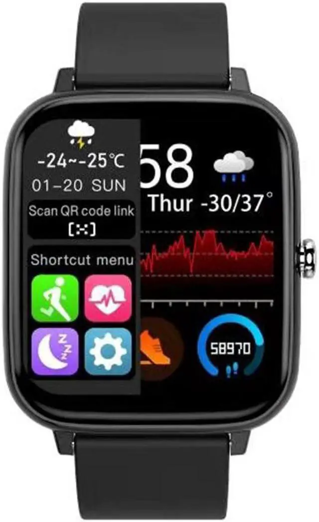 Alt view image 3 of 7 - P6 Smart Watch Bluetooth Calling Heart Rate Blood Pressure Blood Oxygen Monitoring Multiple Sport Mode