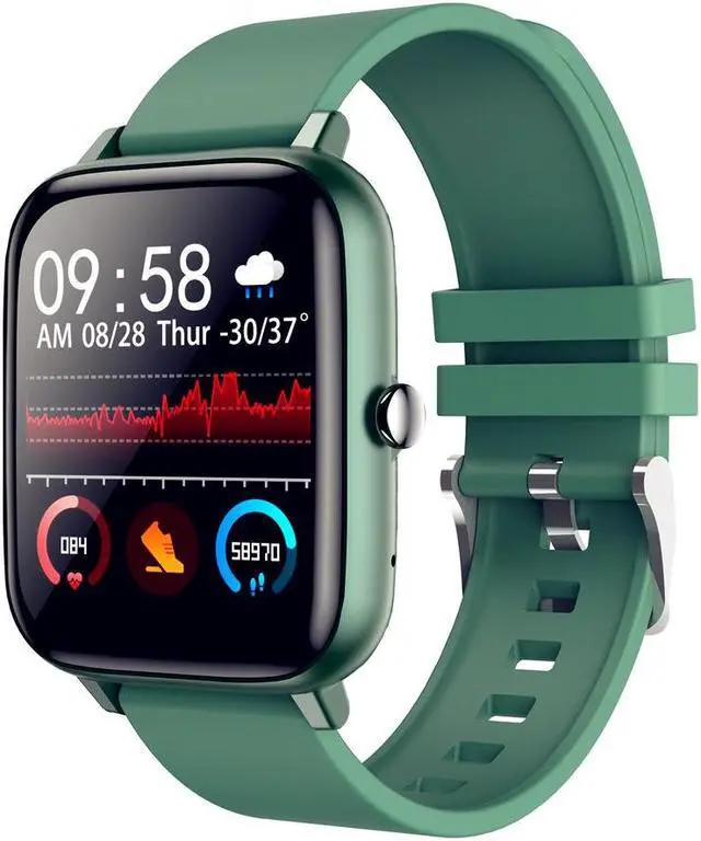 Alt view image 7 of 7 - P6 Smart Watch Bluetooth Calling Heart Rate Blood Pressure Blood Oxygen Monitoring Multiple Sport Mode