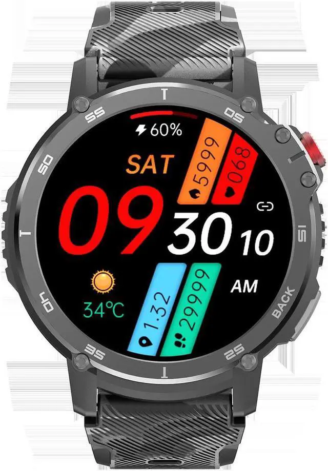 Alt view image 5 of 5 - C22 Bluetooth Calling 1.6-Inch Outdoor Three-Proof More Than Sport Smart Watch