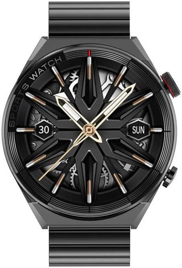 Alt view image 5 of 7 - Dt3mate Smart Watch Porsche Bluetooth Calling Heart Rate Blood Pressure Monitoring Offline Payment