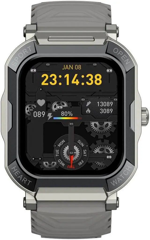 Alt view image 4 of 5 - H30 Smart Watch Three-Proof Outdoor Sports Bluetooth Calling Electronic Meter Step Heart Rate Blood Oxygen Weather Monitoring