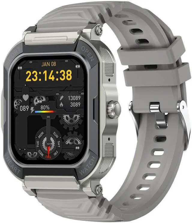 Alt view image 3 of 5 - H30 Smart Watch Three-Proof Outdoor Sports Bluetooth Calling Electronic Meter Step Heart Rate Blood Oxygen Weather Monitoring