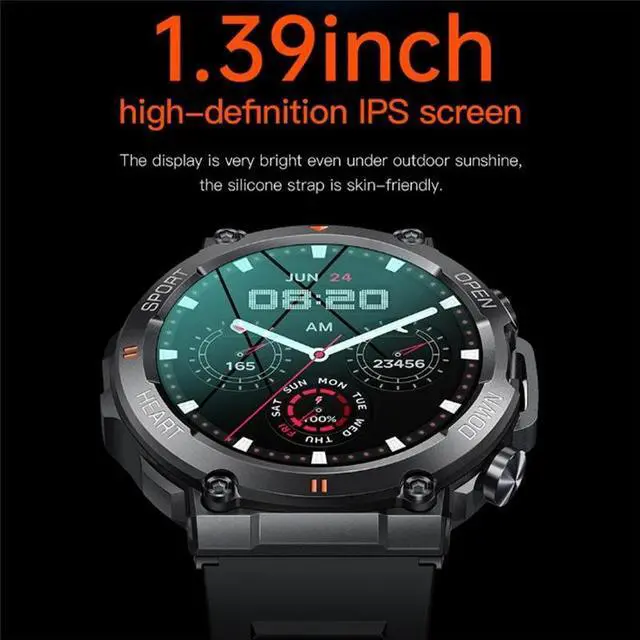 Alt view image 2 of 7 - K56Pro smartwatch fitness tracker Bluetooth call health test