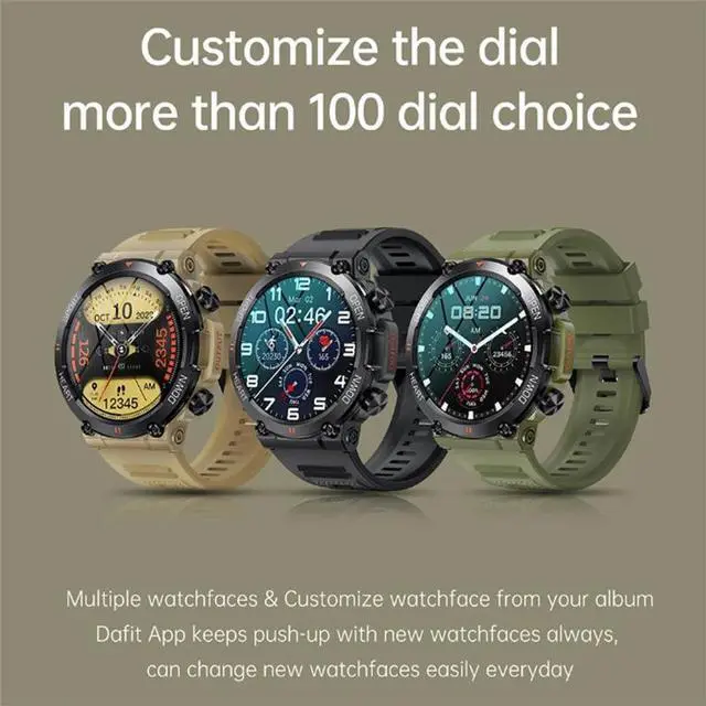 Alt view image 5 of 7 - K56Pro smartwatch fitness tracker Bluetooth call health test