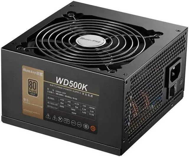 Alt view image 5 of 5 - Hangjia Wd500k Rated 500W Desktop Power Computer Chassis Power Computer Game Power Gold Power Supply