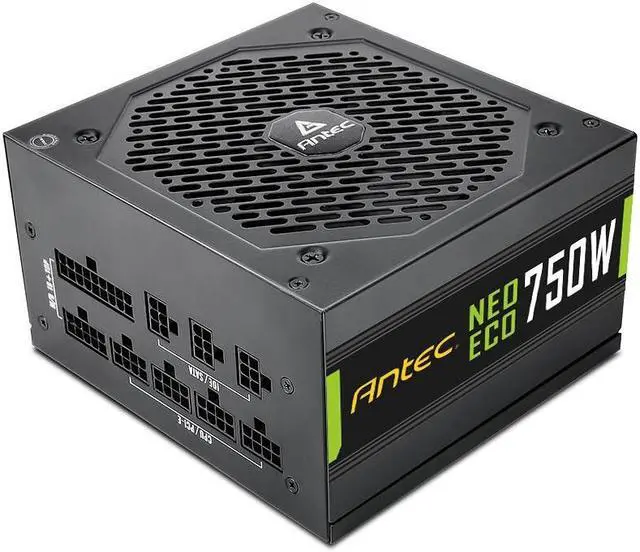 Alt view image 3 of 5 - Antike Gold Ne750 Gold Power Supply Full Module Computer Desktop Host Power Supply Rated 750W