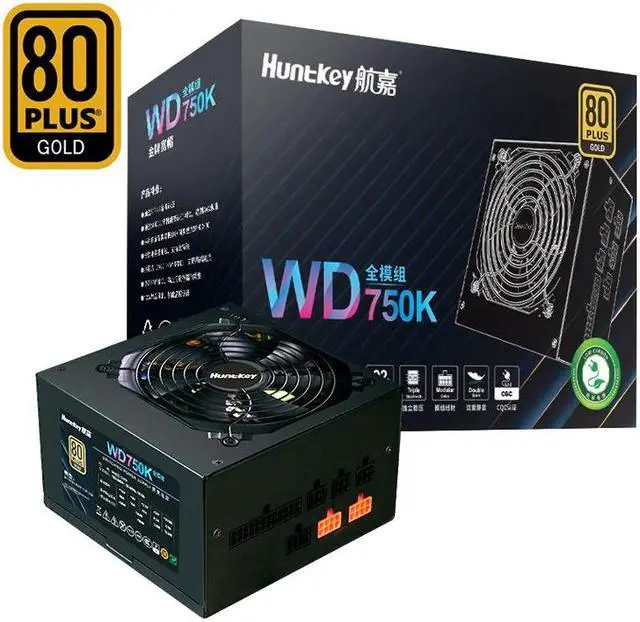 Main image of Huntkey Hangjia Wd750k Full Module Gold 750W Computer Power 80Plus Intelligent Temperature Control