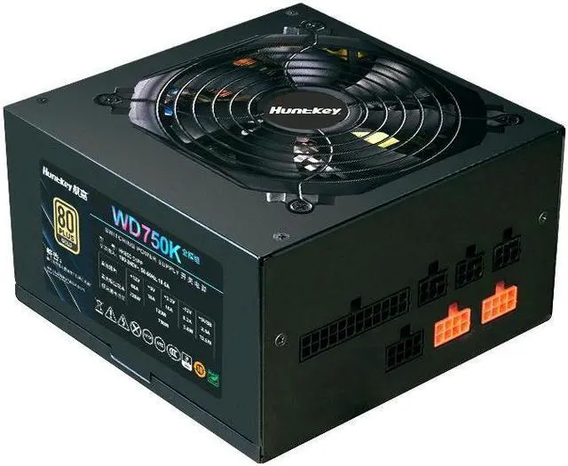 Alt view image 5 of 5 - Huntkey Hangjia Wd750k Full Module Gold 750W Computer Power 80Plus Intelligent Temperature Control