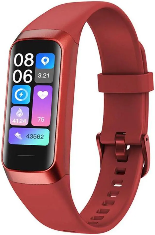 Alt view image 5 of 7 - C60 Smart Bracelet Body Temperature Pedometer Heart Rate Blood Pressure Blood Oxygen 1.1 Inch Silicone Watch