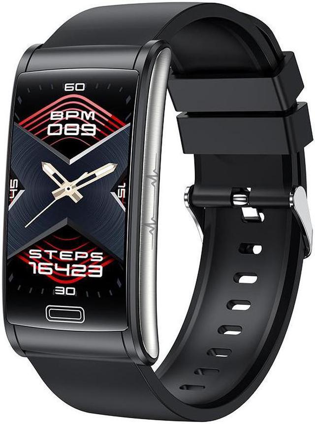 Alt view image 4 of 7 - E600 Smart Bracelet Non-Invasive Blood Glucose Ecg Blood Oxygen Blood Pressure Monitoring Pedometer Watch