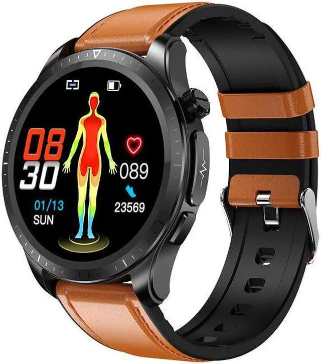 Alt view image 5 of 7 - E420 Smart Watch Ecg Blood Glucose Blood Oxygen Ecg Heart Rate Blood Pressure Sleep Monitoring Men's Watch