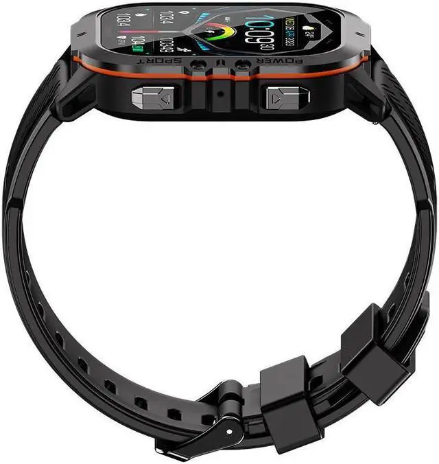Alt view image 4 of 5 - C26 Smart Watch Amoled Call Three-Proof Outdoor Waterproof Heart Rate Blood Pressure Men's Photo Watch