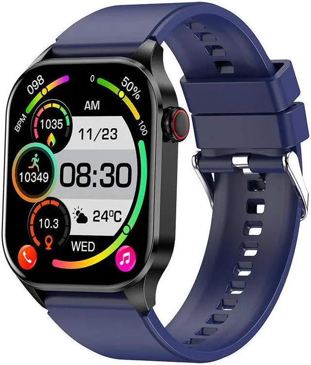 Main image of T98 Smart Watch Bluetooth Call Amolde Blood Glucose Uric Acid Heart Rate Blood Pressure Men's Watch