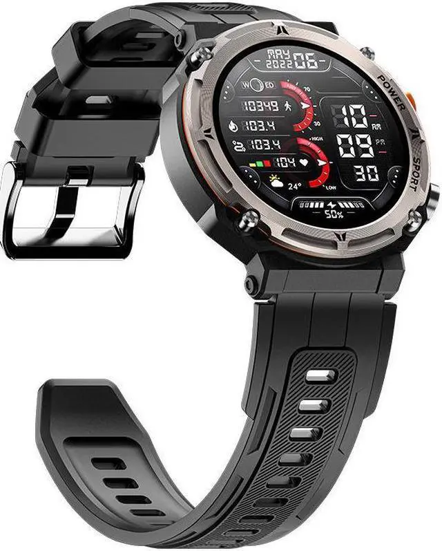 Alt view image 4 of 5 - C21pro Outdoor Three-Proof Pedometer Bluetooth Call Heart Rate Blood Pressure Sleep Monitoring Sports Men's Watch