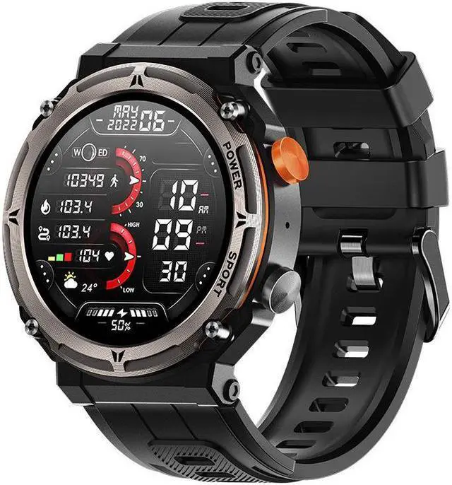 Alt view image 5 of 5 - C21pro Outdoor Three-Proof Pedometer Bluetooth Call Heart Rate Blood Pressure Sleep Monitoring Sports Men's Watch