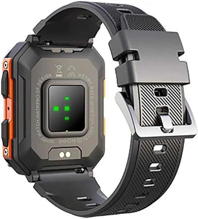 Alt view image 3 of 5 - C20pro Smart Watch Outdoor Three-Proof Call Pedometer Heart Rate Blood Pressure Square Men's Photo Watch